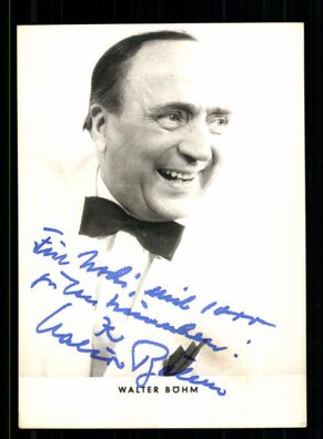 Walter Böhm Autogrammkarte Original Signiert + M 3393