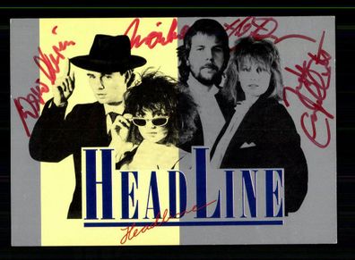 Headline Autogrammkarte Original Signiert + M 3647