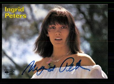 Ingrid Peters Autogrammkarte Original Signiert + M 3655