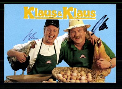 Klaus und Klaus Autogrammkarte Original Signiert + M 3668
