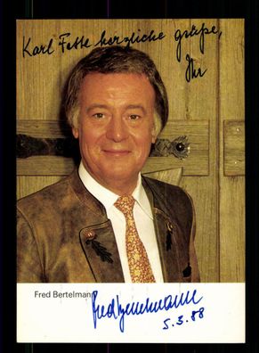 Fred Bertelmann Autogrammkarte Original Signiert + M 4551