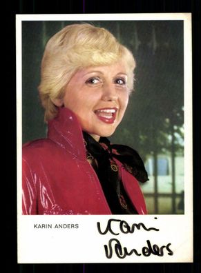 Karin Anders Autogrammkarte Original Signiert + M 4966