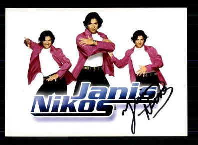 Janis Nikos Autogrammkarte Original Signiert + M 5151