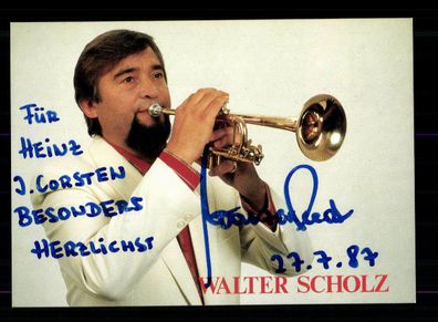 Walter Scholz Autogrammkarte Original Signiert + M 5160