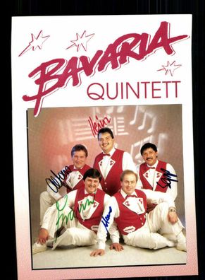 Bavaria Quintett Autogrammkarte Original Signiert + M 6582