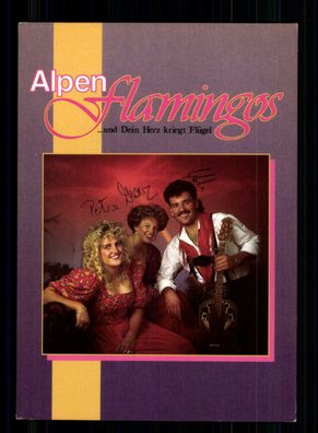 Alpen Flamingos Autogrammkarte Original Signiert + M 6875