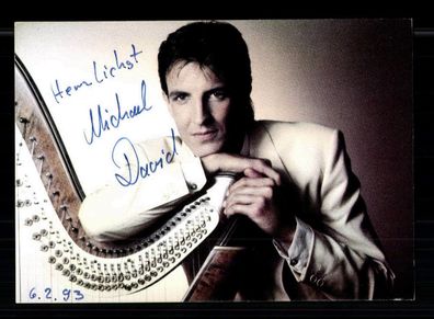 Michael David Autogrammkarte Original Signiert + M 7375