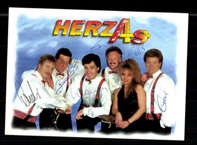 Herzas Autogrammkarte Original Signiert + M 7584