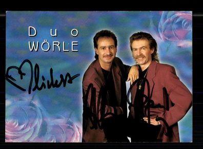 Duo Wörle Autogrammkarte Original Signiert + M 7636