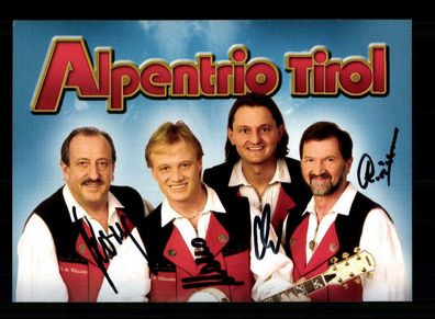 Alpentrio Tirol Autogrammkarte Original Signiert + M 7724