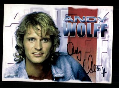 Andy Wolf Autogrammkarte Original Signiert + M 7728