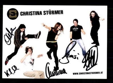 Christina Stürmer Autogrammkarte Original Signiert + M 1822