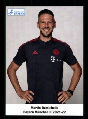 Martin Demichelis Autogrammkarte Bayern München Amateure 2021-22