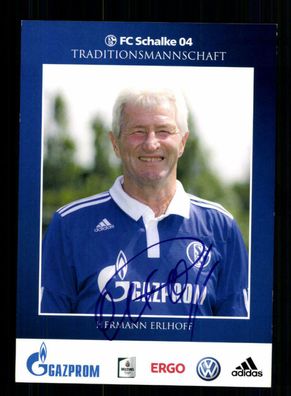 Hermann Erlhoff Autogrammkarte FC Schalke 04 Original Signiert + A 220149