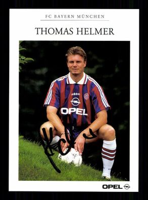 Thomas Helmer Autogrammkarte Bayern München 1995-96 Original Signiert