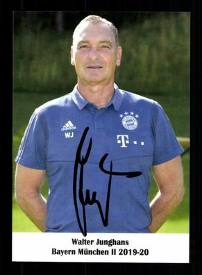 Walter Junghans Autogrammkarte Bayern München Amateure 2019-20 Original Signiert