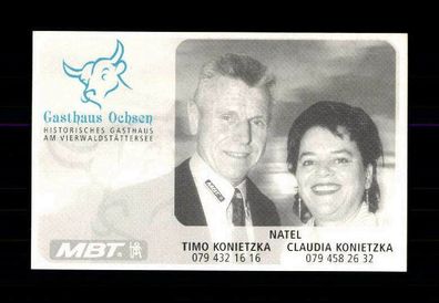Timo Konietzka Autogrammkarte DFB Vize Weltmeister 1966 Original Sign + A 220317