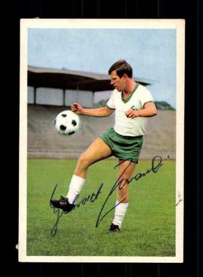 Gerhard Zebrowski Werder Bremen Bergmann Sammelbild 1966-67 Original Signiert