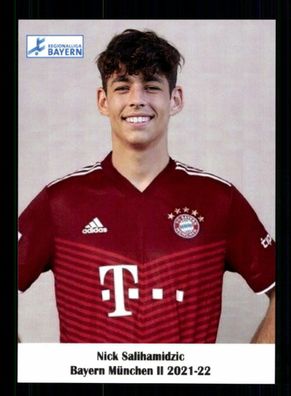 Nick Salihamidzic Autogrammkarte Bayern München Amateure 2021-22