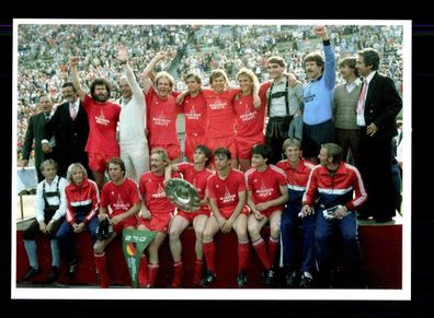 Bayern München Mannschaftskarte Deutscher Meister 1981 + 2