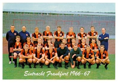 Eintracht Frankfurt Mannschaftskarte 1966-67 + 2