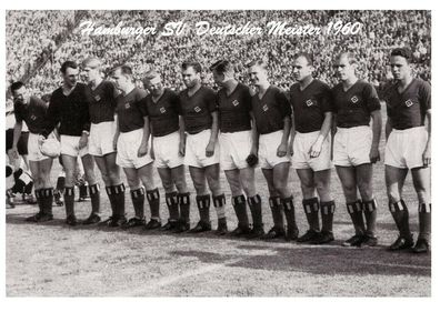 Hamburger SV Mannschaftskarte Deutscher Meister 1960