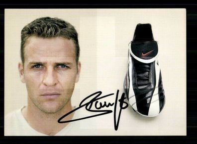 Oliver Bierhoff Nike Autogrammkarte AC Mailand Original Signiert+ A 220089