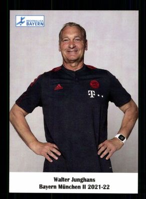 Walter Junghans Autogrammkarte Bayern München Amateure 2021-22