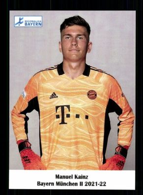 Manuel Kainz Autogrammkarte Bayern München Amateure 2021-22