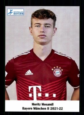 Moritz Mosandl Autogrammkarte Bayern München Amateure 2021-22