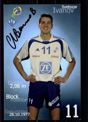 Svetozar Ivanov Autogrammkarte VFB Friedrichshafen Original Signiert + A 220218