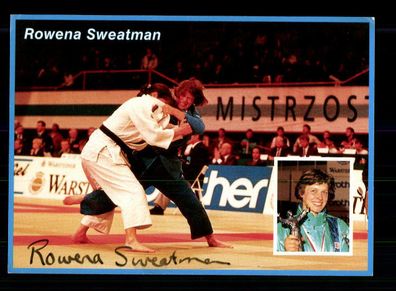 Rowena Sweatman Autogrammkarte Original Signiert Judo + A 220323