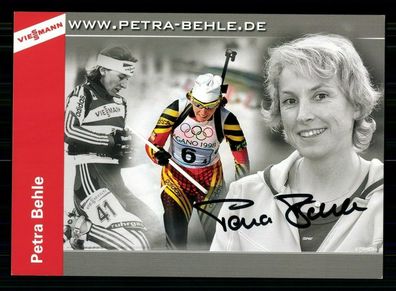 Petra Behle Autogrammkarte Original Signiert Biathlon + A 220852