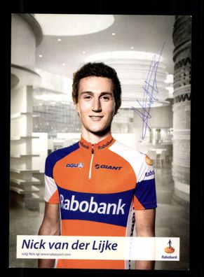Nick van der Lijke Autogrammkarte Original Signiert Radfahren+ A 220549