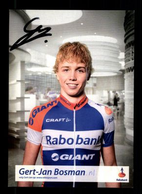 Gert Jan Bosman Autogrammkarte Original Signiert Radfahren+ A 220552