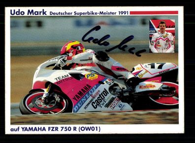 Udo Mark Autogrammkarte Original Signiert Motorsport + A 220415