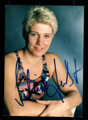 Sabine Herbst Schwimmen Autogrammkarte Original Signiert + A 220350