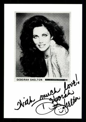 Deborah Shelton USA Schauspielerin Autogrammkarte Original Signiert + G 34717