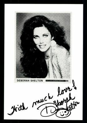 Deborah Shelton USA Schauspielerin Autogrammkarte Original Signiert + G 34720