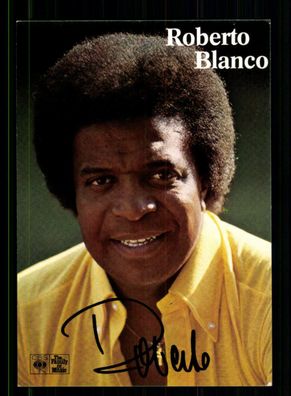 Roberto Blanco Autogrammkarte Original Signiert + M 3454