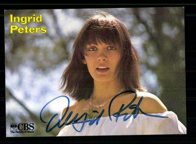 Ingrid Peters Autogrammkarte Original Signiert + M 3656