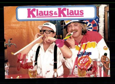 Klaus und Klaus Autogrammkarte Original Signiert + M 3670