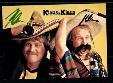 Klaus und Klaus Autogrammkarte Original Signiert + M 3671