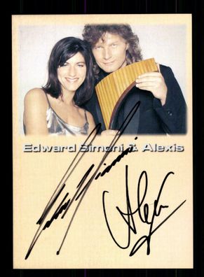 Edward Simoni und Alexis Autogrammkarte Original Signiert + M 4107