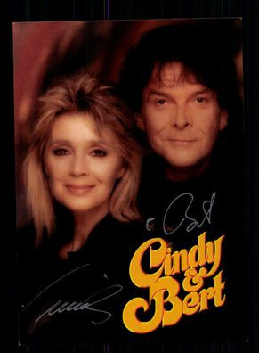 Cindy und Bert Autogrammkarte Original Signiert + M 4382