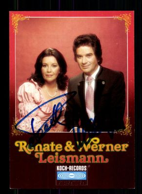Renate und Werner Leismann Autogrammkarte Original Signiert + M 4487