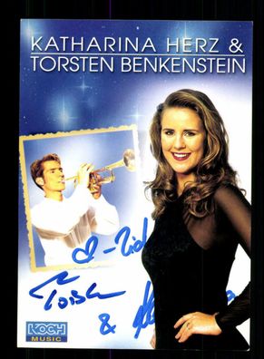 Katharina Herz und Torsten Benkenstein Autogrammkarte Original Signiert + M 4970