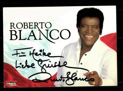 Roberto Blanco Autogrammkarte Original Signiert + M 5350