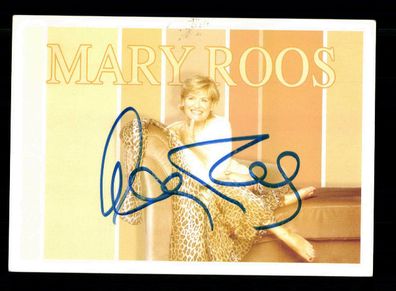 Mary Roos Autogrammkarte Original Signiert + M 5457