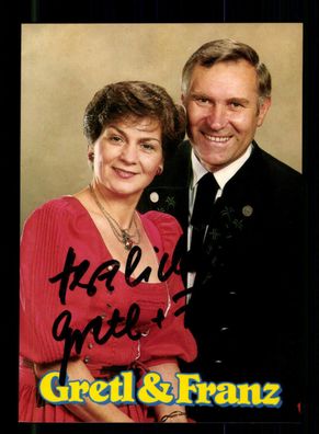 Gretl und Franz Autogrammkarte Original Signiert + M 5819